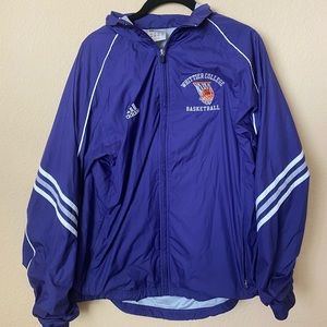 Vintage Whittier College Basketball Jacket: Size M